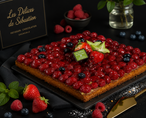 tarte framboises